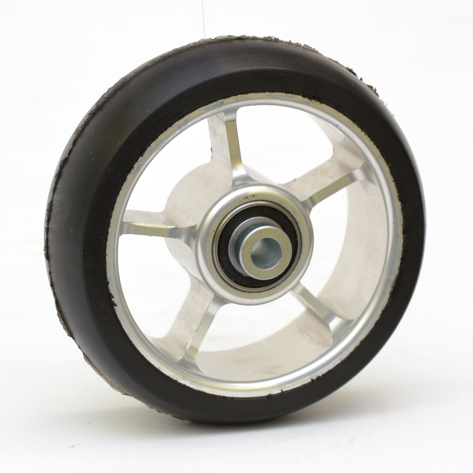 DOBO 4 Rotelle ruote trasparenti con freno acciaio plastica ruota